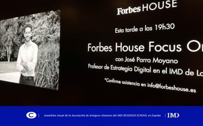 Bufete Castilla presente en la Asamblea anual de la Asociación de Antiguos Alumnos del IMD Business School en España y en el posterior debate sobre los “datos” como factor de producción más importante en la era de la IA.